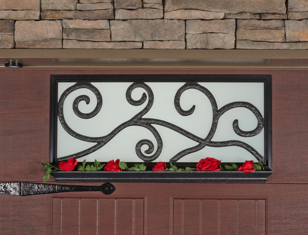 Unique Garage Products - Planter Box Door Décor - Carriage Long Red Roses